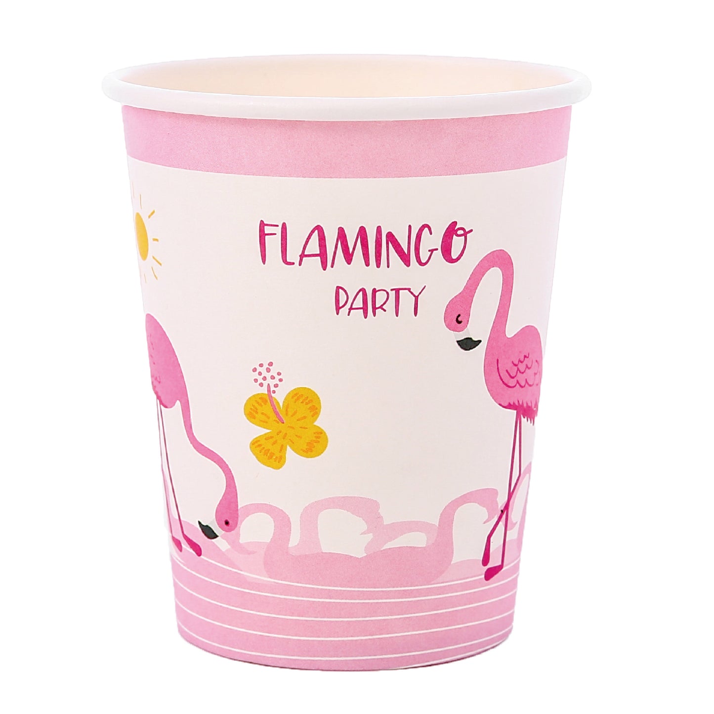 Pink Flamingo Cups, 8-pc