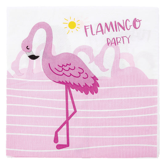 Pink Flamingo Napkins, 16-pc