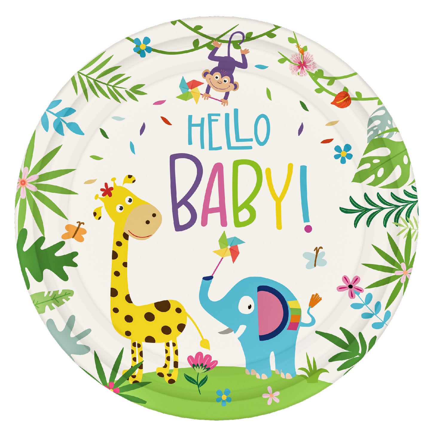 Jungle Kids Plates 9", 8-pc