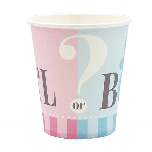 Gender Reveal Blue and Pink Cups, 16-pc