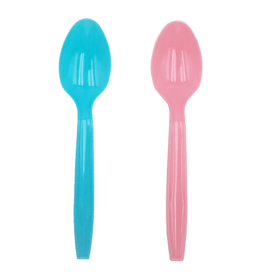 Gender Reveal Blue and Pink Spoons, 16-pc