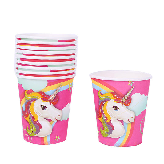 Unicorn Pony Cups, 10-pc