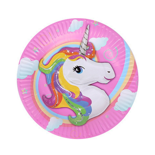 Unicorn Pony Plates 7", 10-pc
