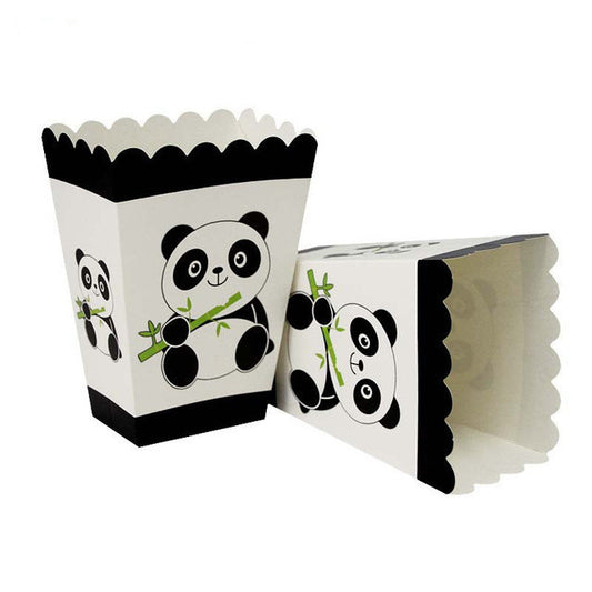 Boîtes à maïs soufflé Panda, 6 pces