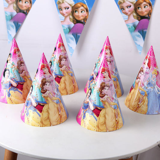 Chapeaux de fête Princesses Disney, 6 pces