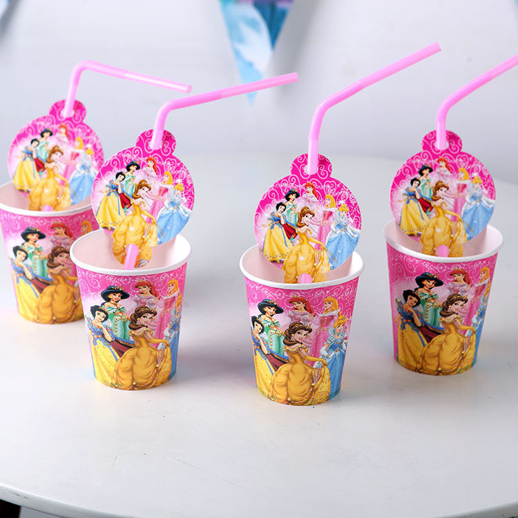 Pailles Princesses Disney, 10 pces