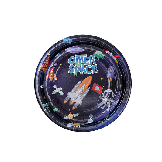 Planet Outer Space Plates 9", 8-pc