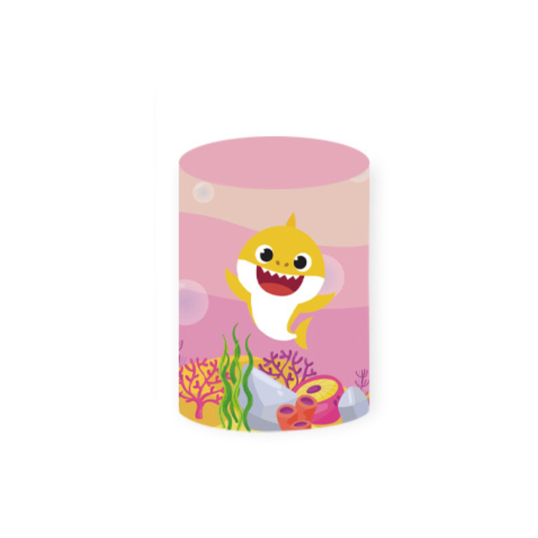 *Rental* Baby Shark Girl Yellow Cylinder Small, 33x60 cm