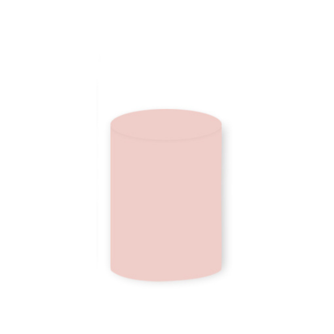 *Rental* Light Pink Cylinder Small, 33x60 cm