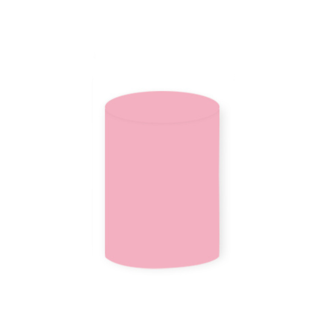 *Rental* Light Pink 2 Cylinder Small, 33x60 cm