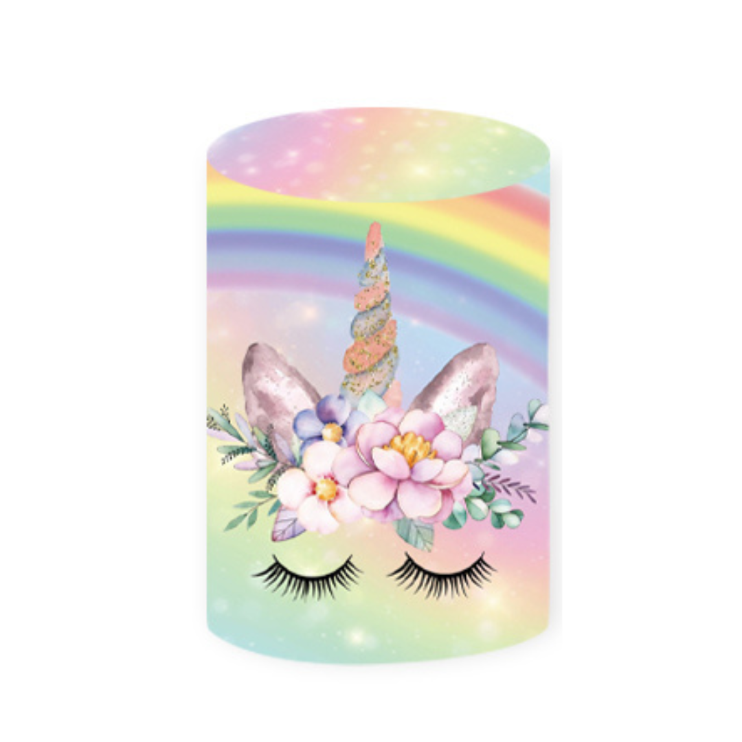 *Rental* Unicorn Rainbow Cylinder Large, 40x90 cm