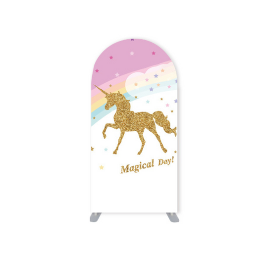 *Rental* Unicorn Magical Day Small Arch, 3x6-Ft