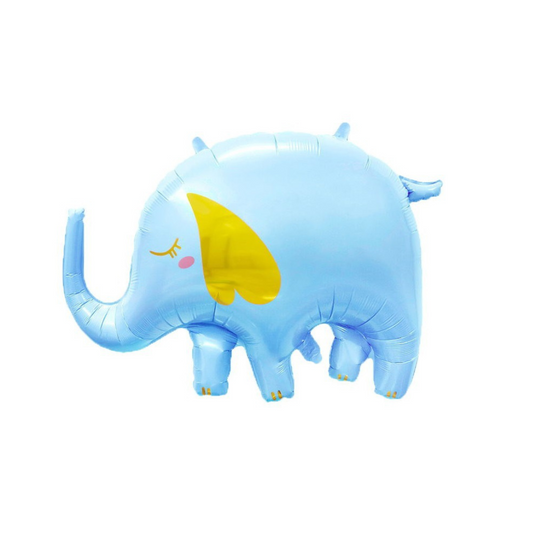 Foil Blue Elephant Balloon, 33"