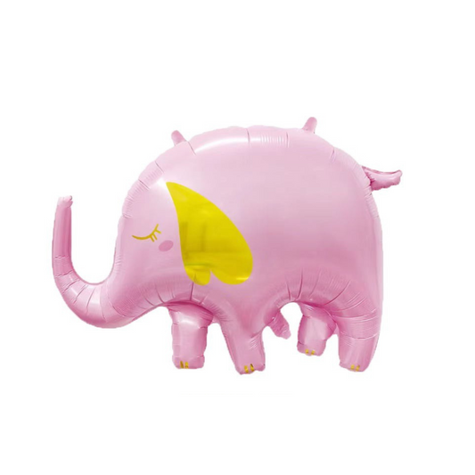 Foil Pink Elephant Balloon 33"