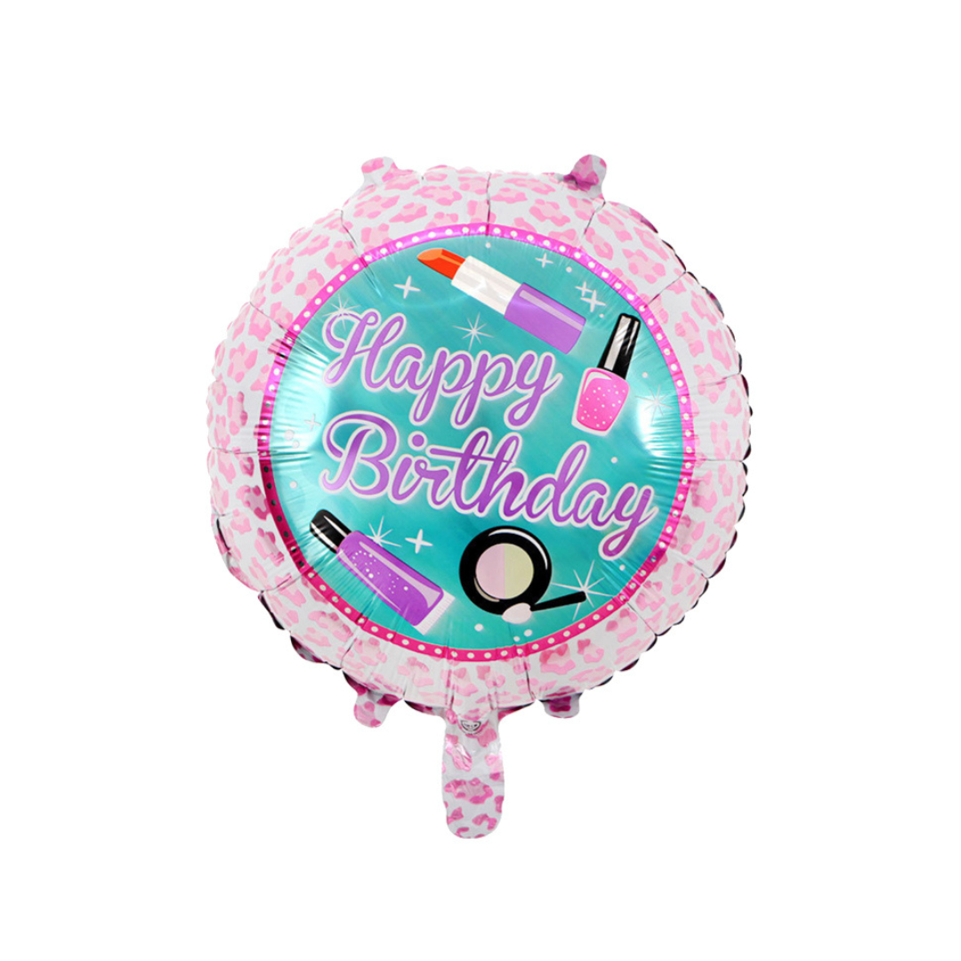 Foil Happy Birthday Makeup Balloon, 18"