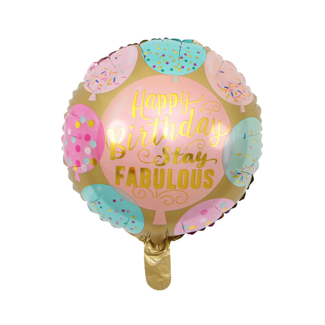 Foil Happy Birthday Fabulous Balloon, 18"