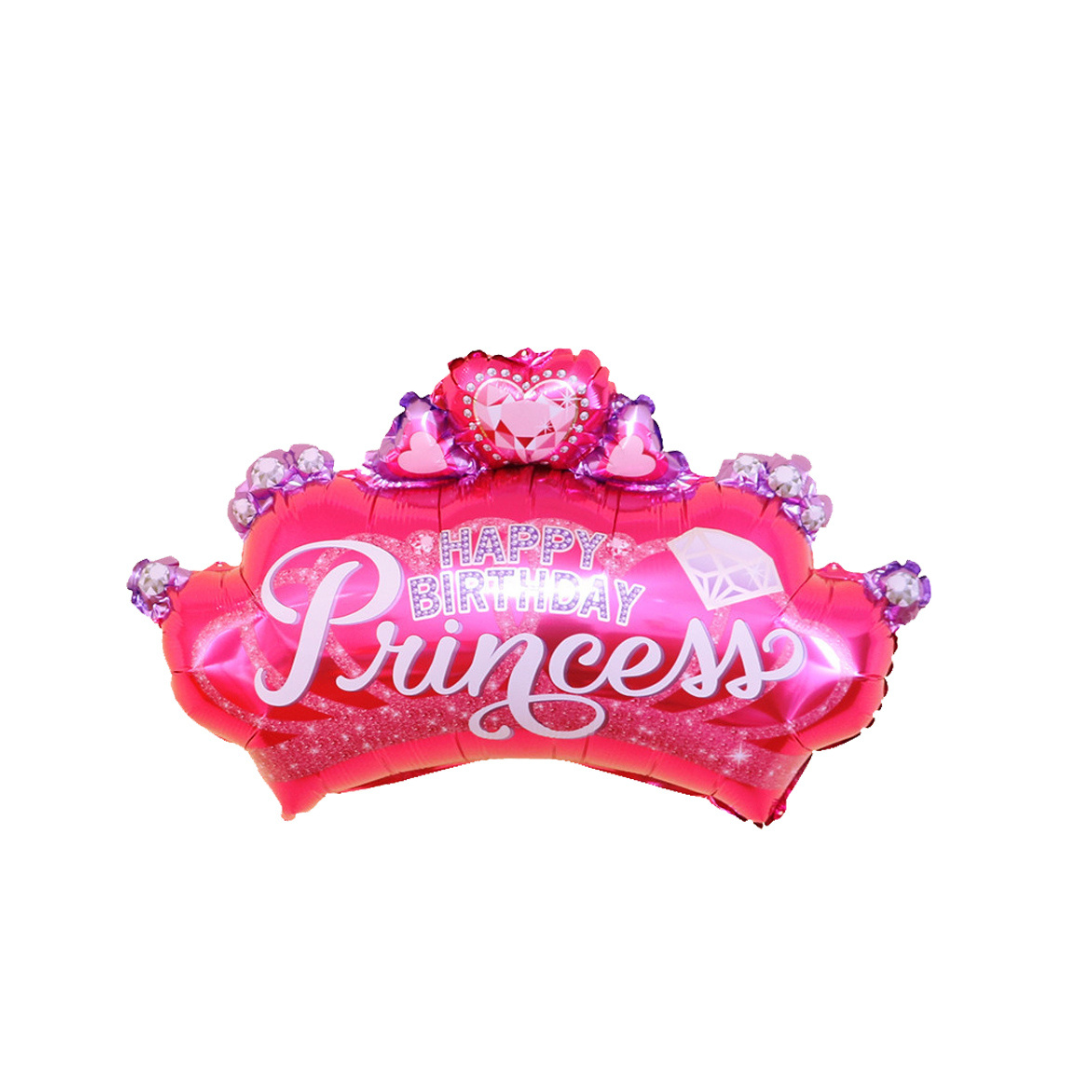 Happy Birthday Princess Pink Crown 29"