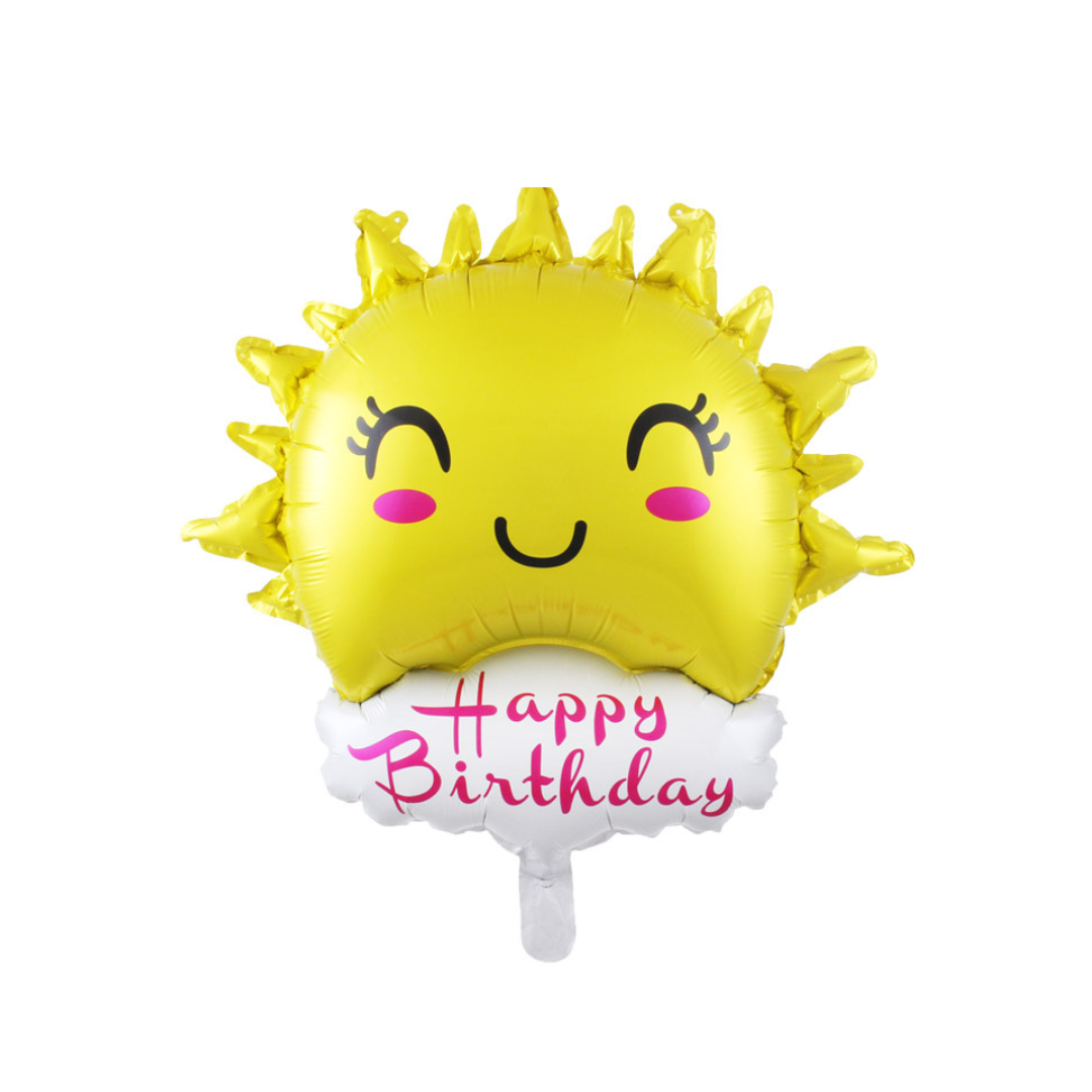 Foil Happy Birthday Sun Balloon, 32"