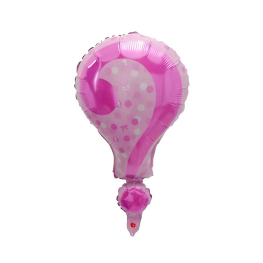 Foil Gender Reveal Pink Question Mark Balloon, 28"