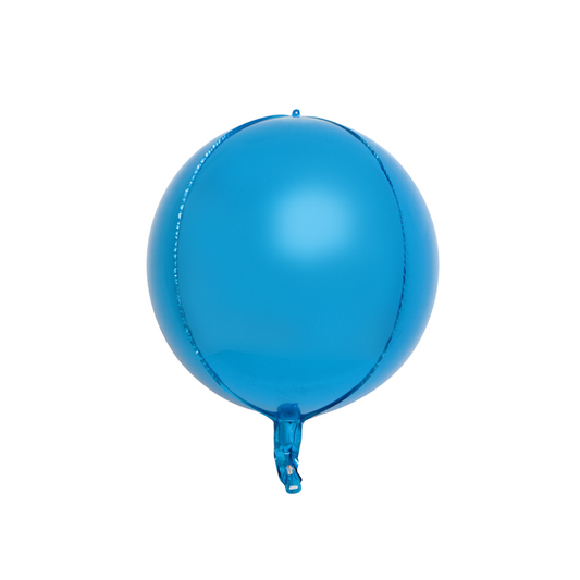 Foil Blue 4D Round Balloon, 22"