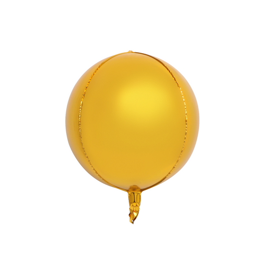 Foil Gold 4D Round Balloon, 22"