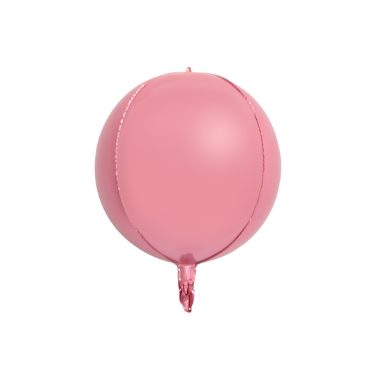 Foil Pearl Pink 4D Round Balloon, 22"