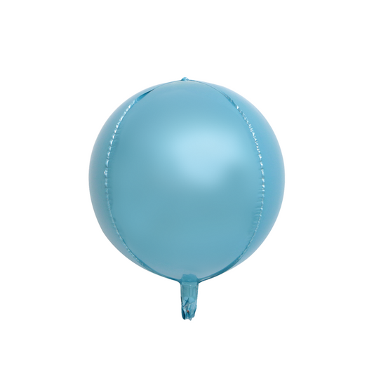 Foil Pearl Blue 4D Round Balloon, 22"