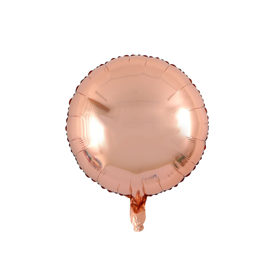 Foil Rose Gold Round Balloon, 18"
