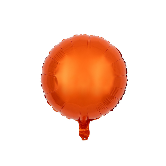 Foil Orange Round Balloon, 18"