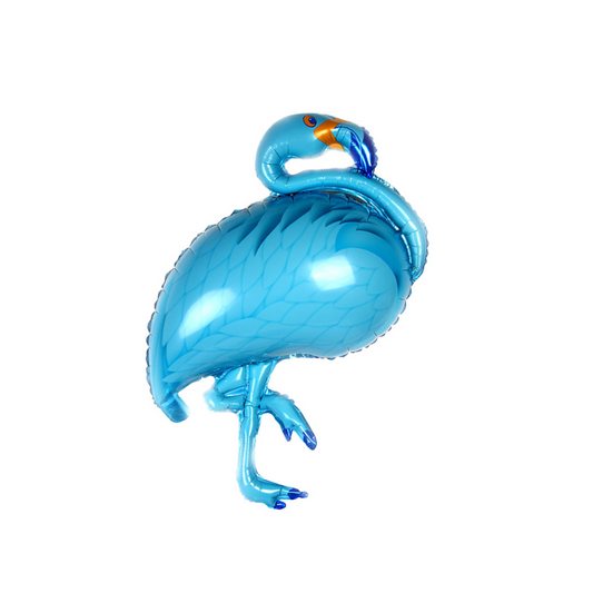 Foil Blue Flamingo Balloon, 41"