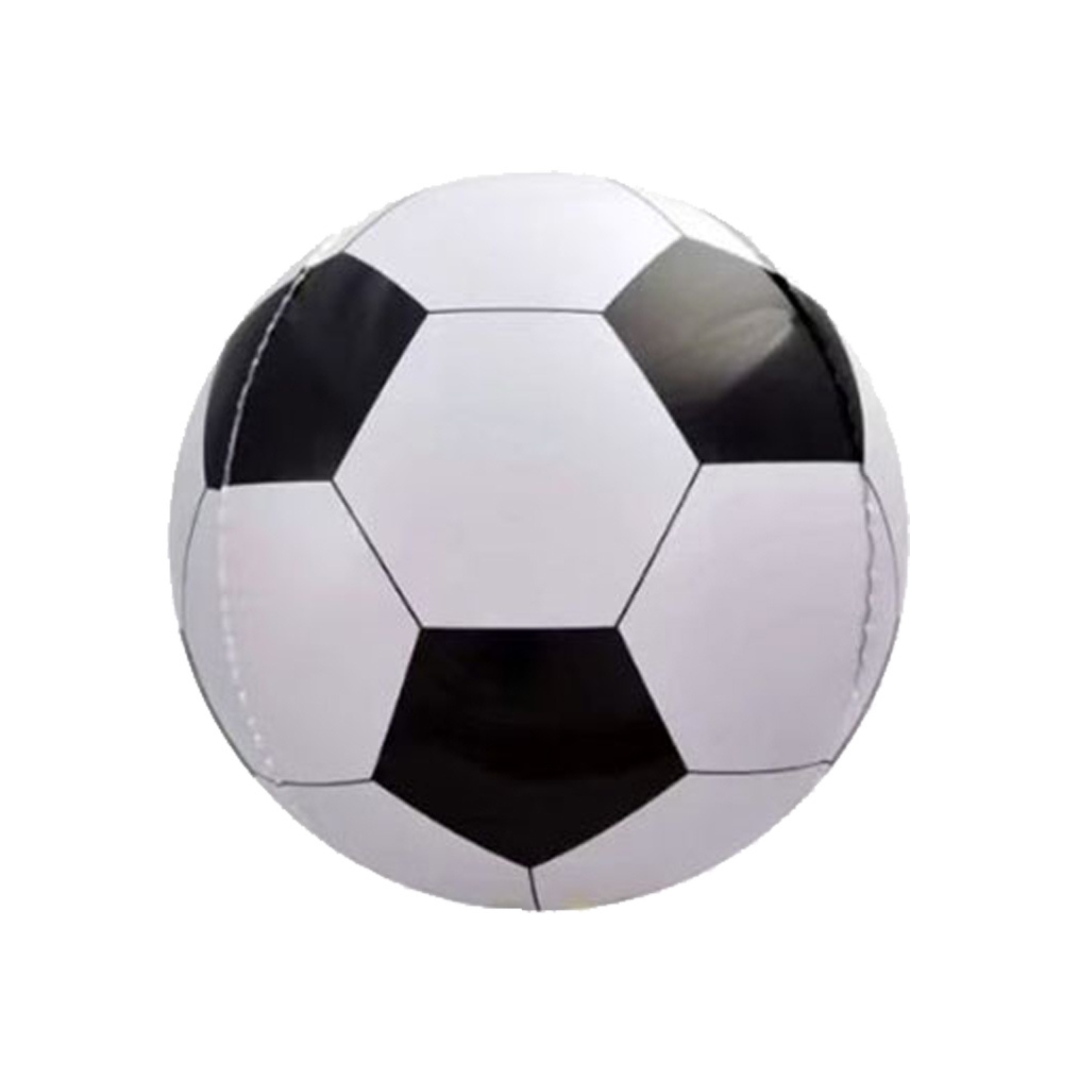Foil Black 4D Soccer Balloon, 22"