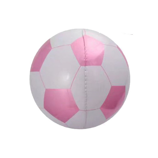 Foil Pink 4D Soccer Balloon, 22"