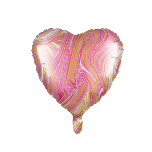 Coeur en marbre rose 18"