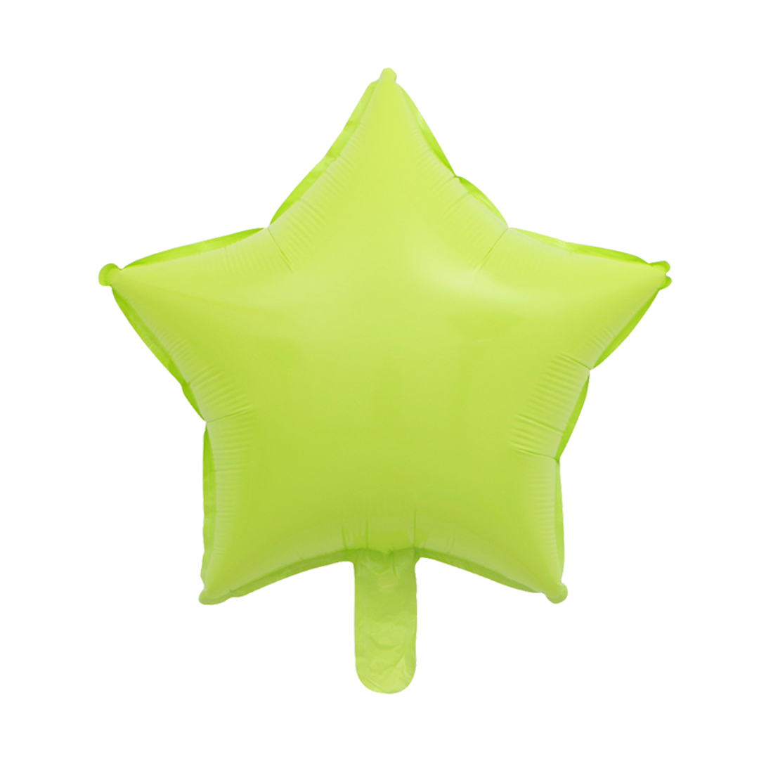 Foil Green Macaron Star Balloon, 18"