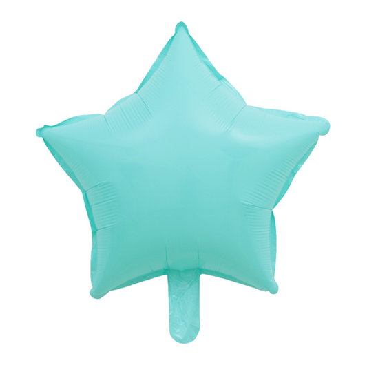 Foil Tiffany Blue Macaron Star Balloon, 18"