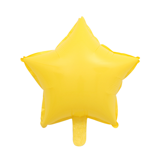 Foil Yellow Macaron Star Balloon, 18"