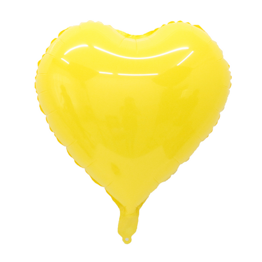 Foil Yellow Macaron Heart Balloon, 18"