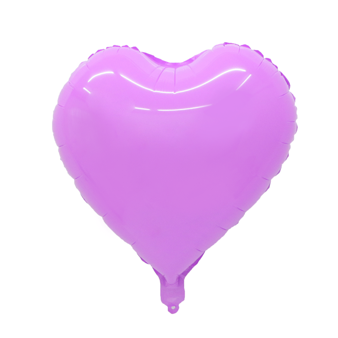 Foil Purple Macaron Heart Balloon, 18"