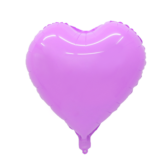 Foil Purple Macaron Heart Balloon, 18"