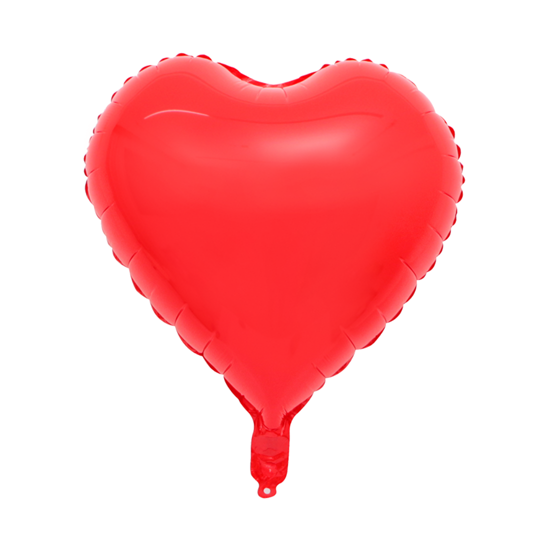 Foil Red Macaron Heart Balloon, 18"