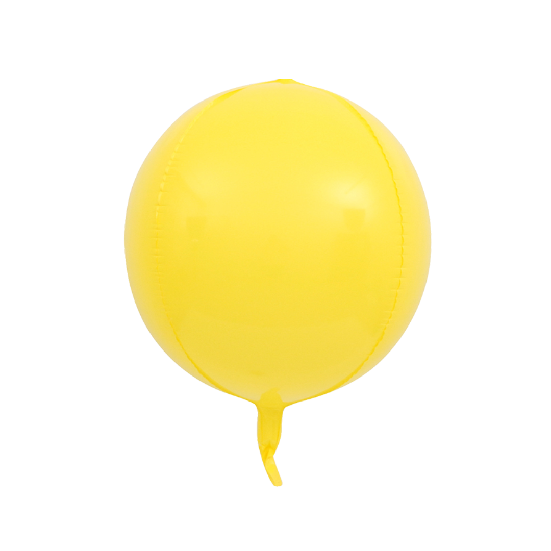 Foil Yellow 4D Macaron Balloon, 22"