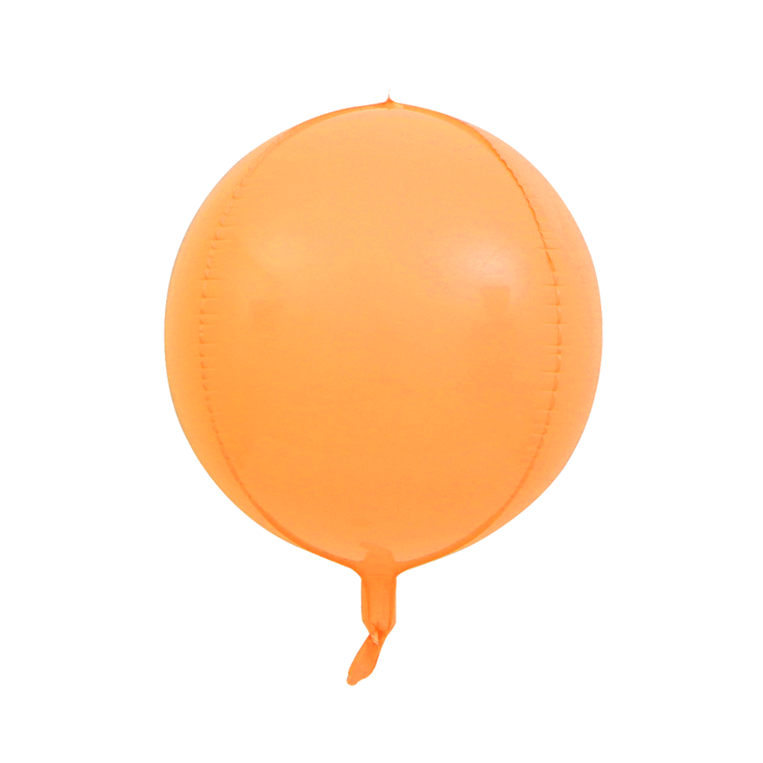 Foil Orange 4D Macaron Balloon, 22"