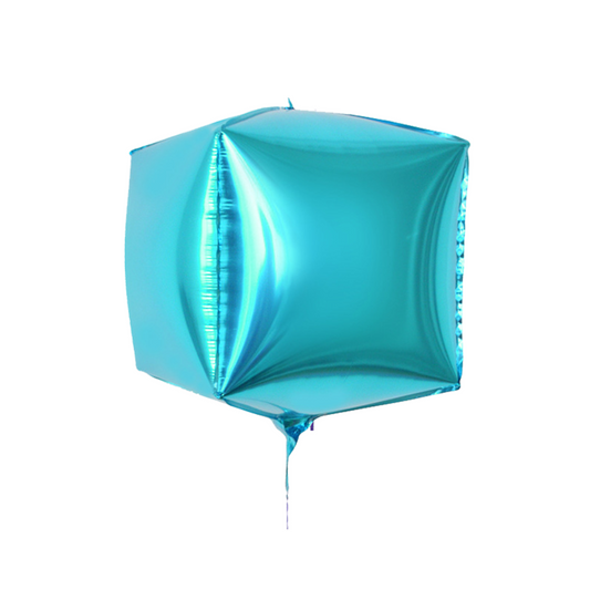 Foil Tiffany Blue Cube Balloon, 22"
