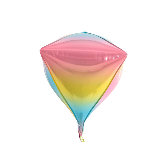 Foil Rainbow Diamond Balloon, 22"