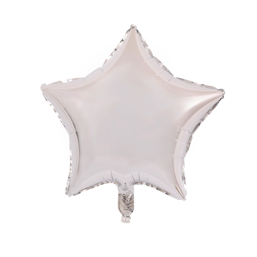 Foil Silver Star Balloon, 18"