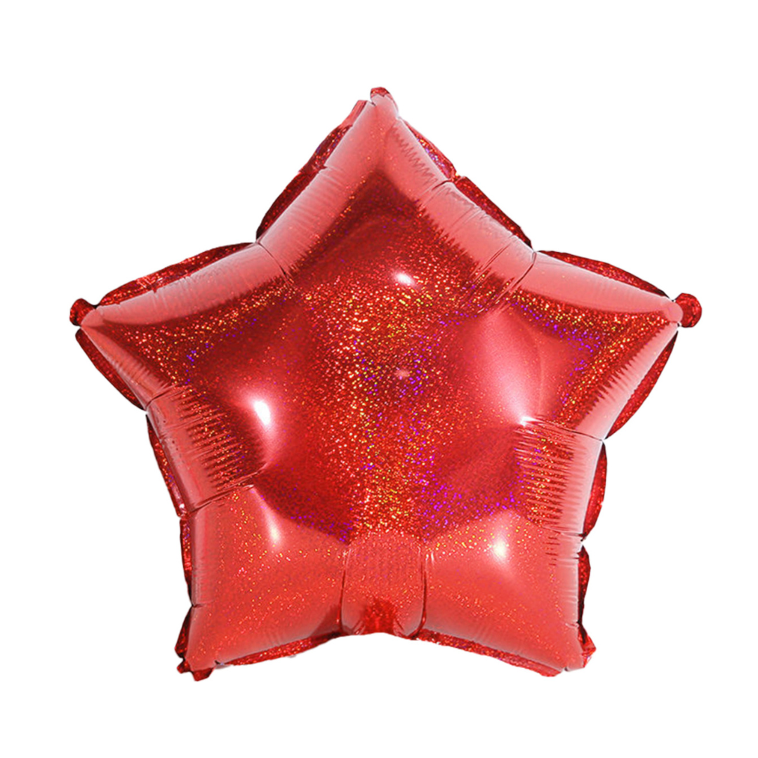 Foil Red Laser Star Balloon, 18"