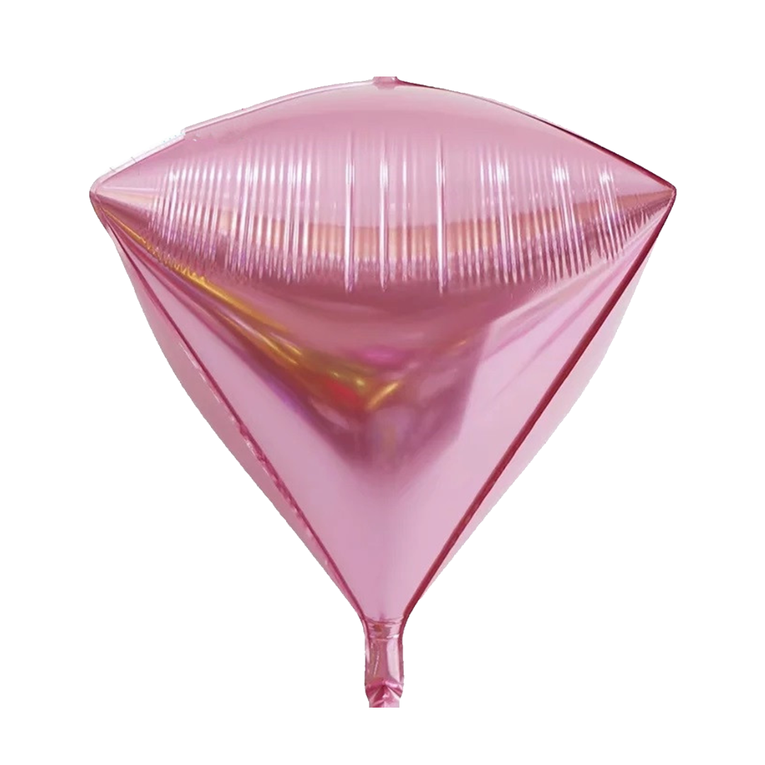 Foil Pearl Pink Diamond Balloon, 22"