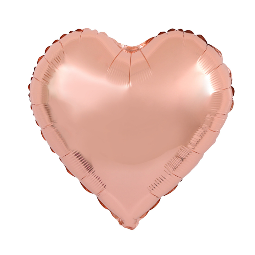 Foil Champagne Gold Heart Balloon, 18"