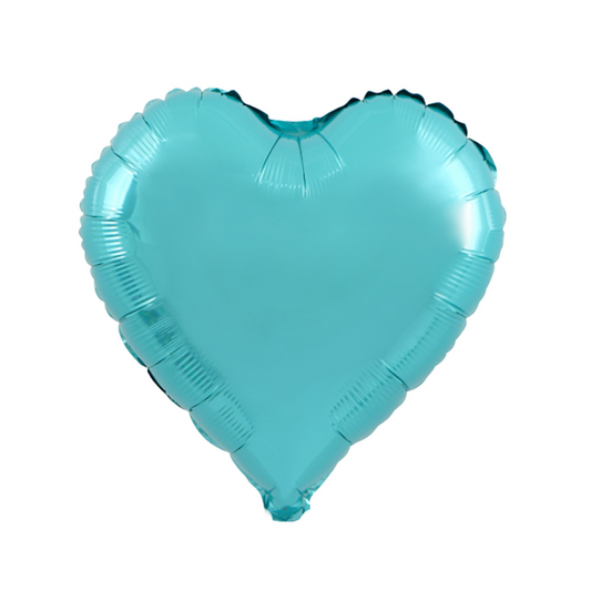 Foil Pearl Blue Heart Balloon, 18"