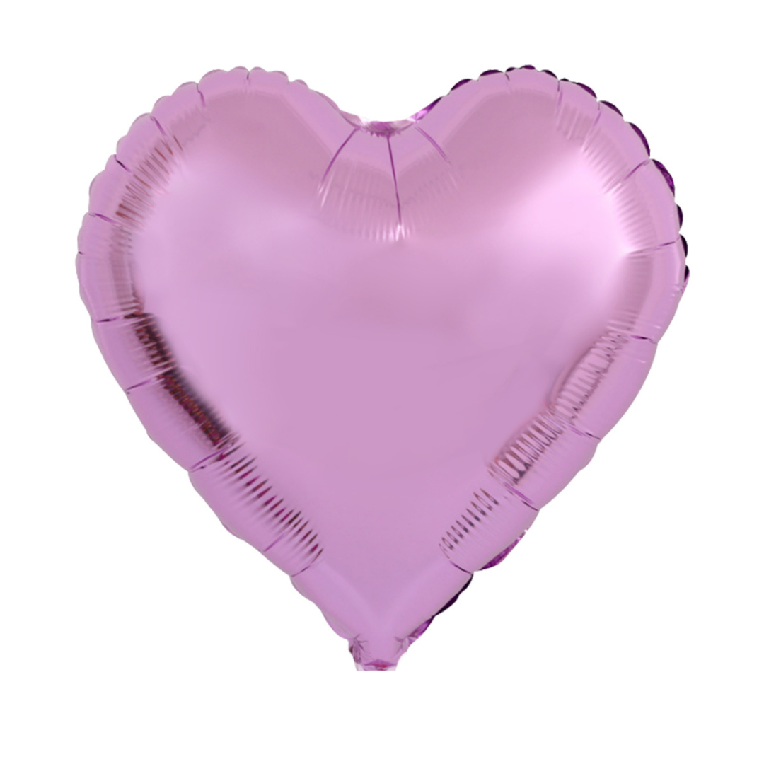 Perle Violet Coeur 18"